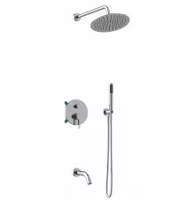 Душевой комплект Vincea Villa VSFW-1VL3CH 250 мм, со смесителем, хром