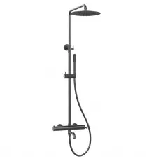 Душевая система Vincea Villa VSFS-1VL1GM 250 мм, со смесителем, вороненая сталь