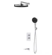Душевой комплект Vincea Domus VSFW-5DM1CH 300 мм, со смесителем, хром