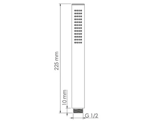 Заказать Душевая лейка WasserKRAFT Neckar A281 в магазине сантехники Santeh-Crystal.ru