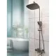 Душевая система AltroBagno Lamberto AltroBagnoLamberto030426GrMt 290x190 мм, с термостатом, оружейная сталь