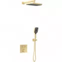 Душевой комплект Vincea VSFW-4211BG 315x210 мм, со смесителем, золотой матовый