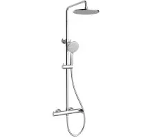 Душевая система Vincea Rondo VSFS-1R0CH 228 мм, со смесителем, хром