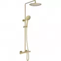 Душевая система Vincea Desire VSFS-1D0TBG 250 мм, с термостатом, золотой матовый