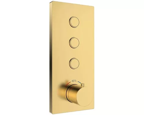 Душевой комплект Vincea VSFW-433T1BG 315x210 мм, с термостатом, золотой матовый