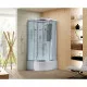 Купить Душевая кабина 100х100х220 см Black & White Galaxy 5503100 прозрачное в магазине сантехники Santeh-Crystal.ru