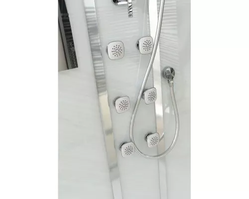 Заказать Душевая кабина 120х90х220 см Black & White Galaxy 5509120 прозрачное в магазине сантехники Santeh-Crystal.ru