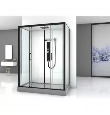 Душевая кабина 160х85х215 см Black & White Galaxy 8010160 прозрачное