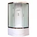 Душевая кабина 100х100х217 см Royal Bath RB100BK6-WC-CH матовое