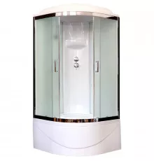 Душевая кабина 100х100х217 см Royal Bath RB100BK6-WC-CH матовое