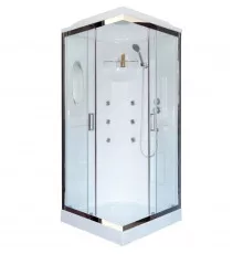 Душевая кабина 80х80х217 см Royal Bath RB80HP2-T-CH прозрачное
