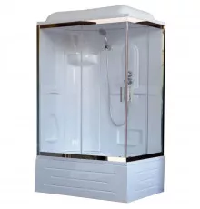Душевая кабина 100х80х217 см Royal Bath RB8100BP1-T-CH-L прозрачное