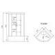 Купить Душевая кабина 80x80x218 см Timo Eco TE-0780 P матовое в магазине сантехники Santeh-Crystal.ru