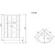 Купить Душевая кабина 90x90x220 см Timo Standart T-1190 P тонированное в магазине сантехники Santeh-Crystal.ru