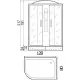 Приобрести Душевая кабина 120х80х217 River TEMZA 120/80/24 R MT в магазине сантехники Santeh-Crystal.ru