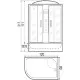 Приобрести Душевая кабина 120х80х217 River TEMZA 120/80/44 R MT в магазине сантехники Santeh-Crystal.ru