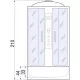 Купить Душевая кабина 100х100х210 River DESNA 100/44 МТ в магазине сантехники Santeh-Crystal.ru
