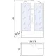 Купить Душевая кабина 170х70х223 River SENA 170/70/50 МТ в магазине сантехники Santeh-Crystal.ru