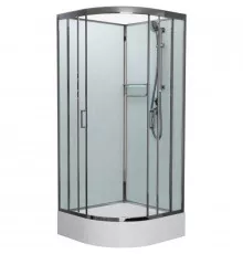 Душевая кабина 90x90x215 см Frank F409/1 М Brilliant 20095 текстурное стекло