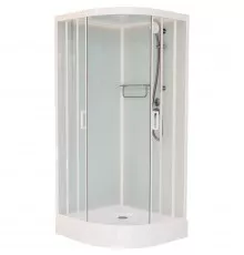 Душевая кабина 120x120x220 см Frank F420 М White 20010 текстурное стекло