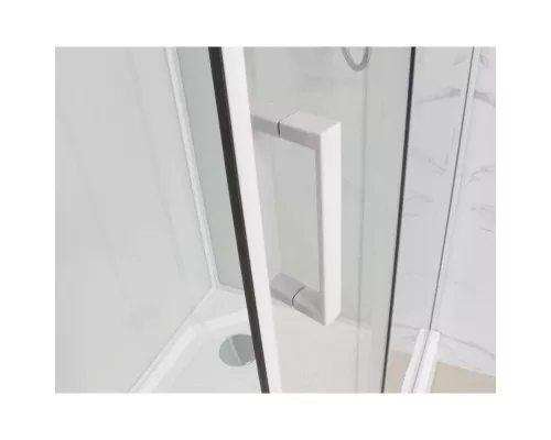 Заказать Душевая кабина 100x100x215 см Frank F400 White 4000404 прозрачное в магазине сантехники Santeh-Crystal.ru