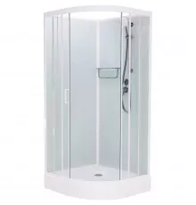 Душевая кабина 110x110x215 см Frank F410 White 410010 прозрачное
