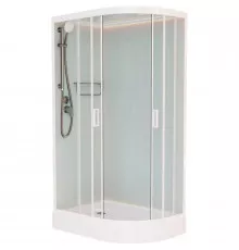 Душевая кабина 100x80x220 см Frank F418L White 418418 прозрачное