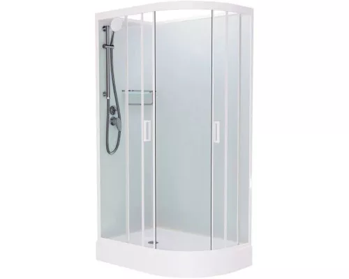 Заказать Душевая кабина 110x80x215 см Frank F411L White 411011 прозрачное в магазине сантехники Santeh-Crystal.ru