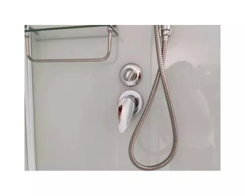 Заказать Душевая кабина 100x100x220 см Frank F400/1 М White 20026 текстурное стекло в магазине сантехники Santeh-Crystal.ru