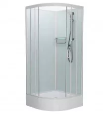 Душевая кабина 90x90x215 см Frank F409/1 White 124009 прозрачное