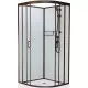 Заказать Душевая кабина 80x80x215 см Frank F408 Black 800004 прозрачное в магазине сантехники Santeh-Crystal.ru