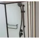 Заказать Душевая кабина 80x80x215 см Frank F408 Black 800004 прозрачное в магазине сантехники Santeh-Crystal.ru