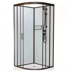 Душевая кабина 110x110x215 см Frank F410 Black 140044 прозрачное