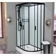 Купить Душевая кабина 110x80x215 см Frank F411L Black 114004 прозрачное в магазине сантехники Santeh-Crystal.ru