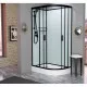 Купить Душевая кабина 110x80x215 см Frank F411L Black 114004 прозрачное в магазине сантехники Santeh-Crystal.ru