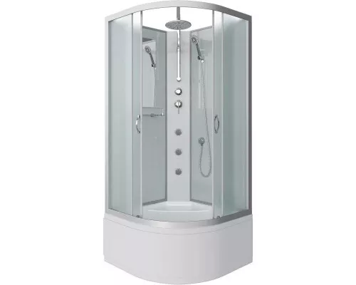 Купить Душевая кабина 100х100х240 см Niagara NG-2309-14BKTG матовое в магазине сантехники Santeh-Crystal.ru