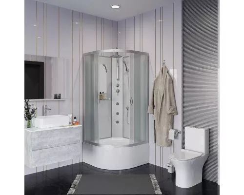 Купить Душевая кабина 100х100х240 см Niagara NG-2309-14BKTG матовое в магазине сантехники Santeh-Crystal.ru