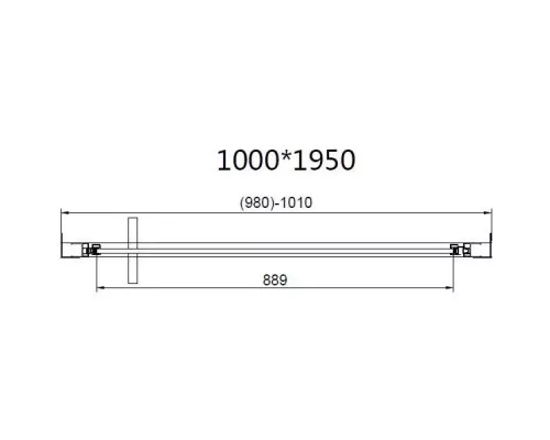 Душевая дверь Vincea Slim VDP-4SL100CL 100 см, профиль хром, стекло прозрачное
