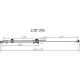 Душевая дверь Vincea Como-N VDS-4CN120CLB 120 см, профиль черный матовый, стекло прозрачное