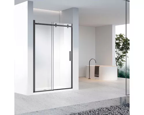 Душевая дверь Vincea Como-N VDS-4CN120CLB 120 см, профиль черный матовый, стекло прозрачное