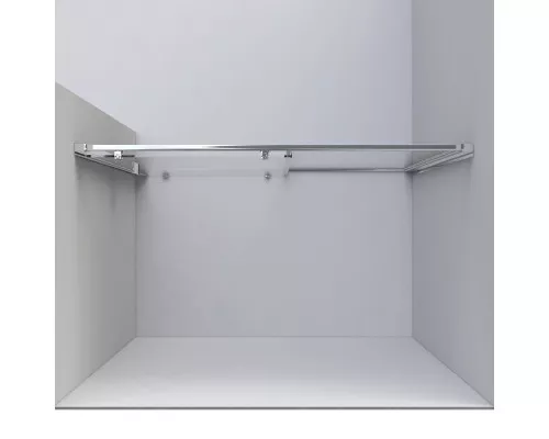 Душевая дверь Vincea Garda VDS-1G125CLB 125 см, профиль черный матовый, стекло прозрачное