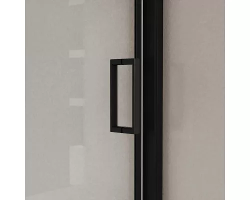 Душевая дверь Vincea City VDS-5CT150CLB 150 см, профиль черный матовый, стекло прозрачное