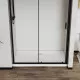Душевая дверь Vincea City VDS-5CT150CLB 150 см, профиль черный матовый, стекло прозрачное