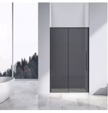 Душевая дверь Vincea Slim-N VDS-4SN110CGB 110 см, профиль черный матовый, стекло тонированное