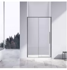 Душевая дверь Vincea Slim-N VDS-4SN130CLGM 130 см, профиль вороненая сталь, стекло прозрачное
