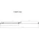 Душевая дверь Vincea Slim-N VDS-4SN140CLG 140 см, профиль золотой матовый, стекло прозрачное