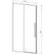 Душевая дверь Vincea Slim-N VDS-4SN140CLG 140 см, профиль золотой матовый, стекло прозрачное