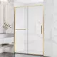 Душевая дверь Vincea Slim Soft VDS-1SS120CLG 120 см, профиль золотой матовый, стекло прозрачное