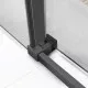 Душевая дверь Vincea Slim Soft VDS-1SS130CLGM 130 см, профиль вороненая сталь, стекло прозрачное