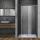 Душевая дверь Vincea Soft VDS-3SO130CLGM 130 см, профиль вороненая сталь, стекло прозрачное